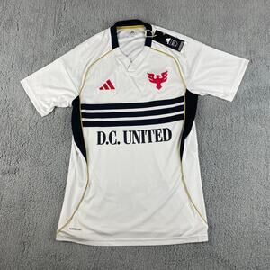 Adidas Men's Small White Black D.C. United 2025 Third Replica Archive Jersey